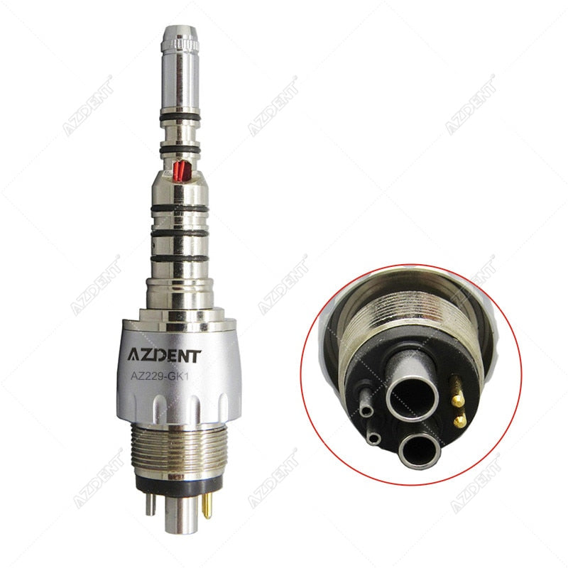 Azdent Dental Quick Coupling Coupler For Fiber Optic Handpiece LED Dental Quick Couple - KiwisLove