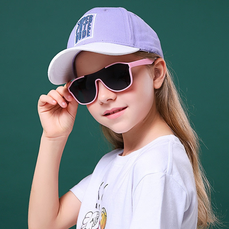 Children Sunglasses Boys Girls Kid Shades Bright Lens Polarized UV400 Protection Stylish Fashion Eyewear Baby Outdoor S8296 - KiwisLove