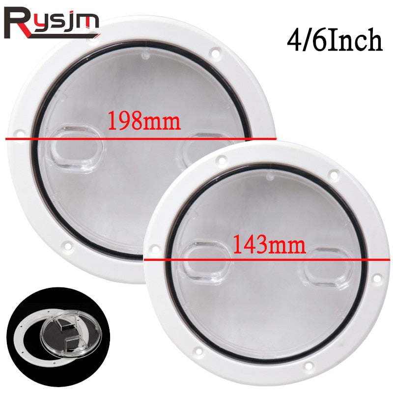 4inch/6inch/8inch ABS Round Deck Inspection Access Hatch Cover Non-Slip Deck Plate marine boat yacht accessories for camper rvs - KiwisLove