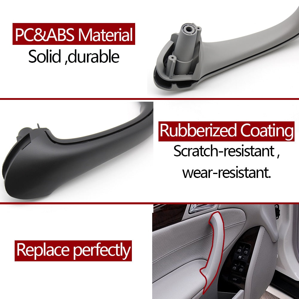 4 Pcs Car Front Left Right Interior Door Pull Handle Set Replacement For Mercedes Benz W203 C Class Sedan 2000-2007 - KiwisLove