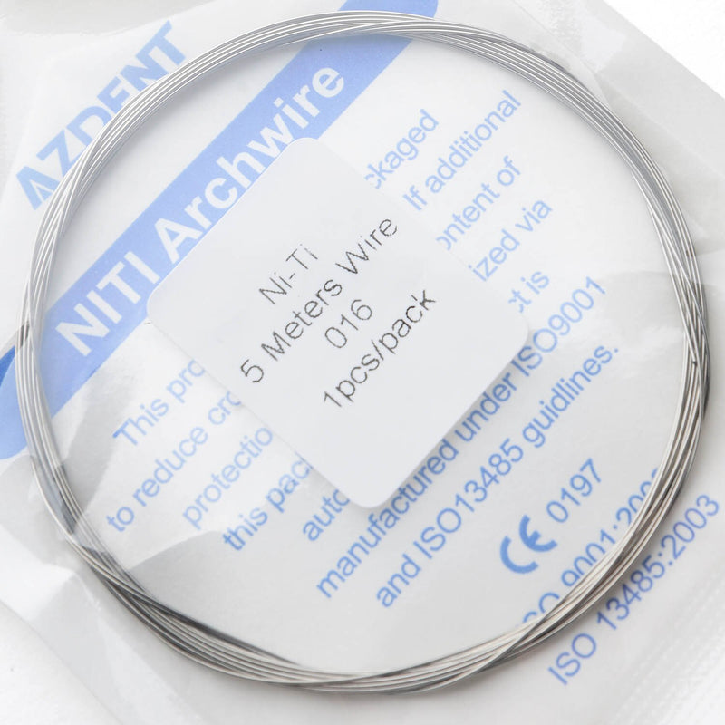 AZDENT Dental Orthodontic Niti Round Arch Wire Size 0.012 0.014 0.016 Length 5M/Pack - KiwisLove