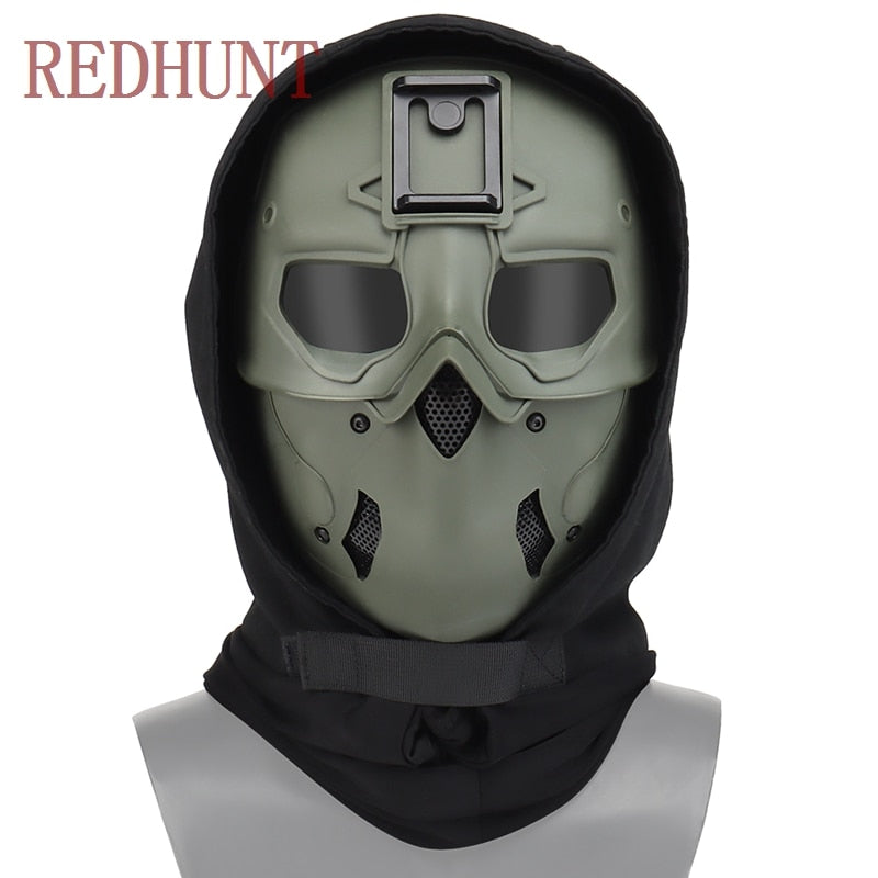 Tactical Airsoft Mask Comes with Headgear Multi-Function Protect Gear Night Vision Devices Base for Paintball Shooting - KiwisLove