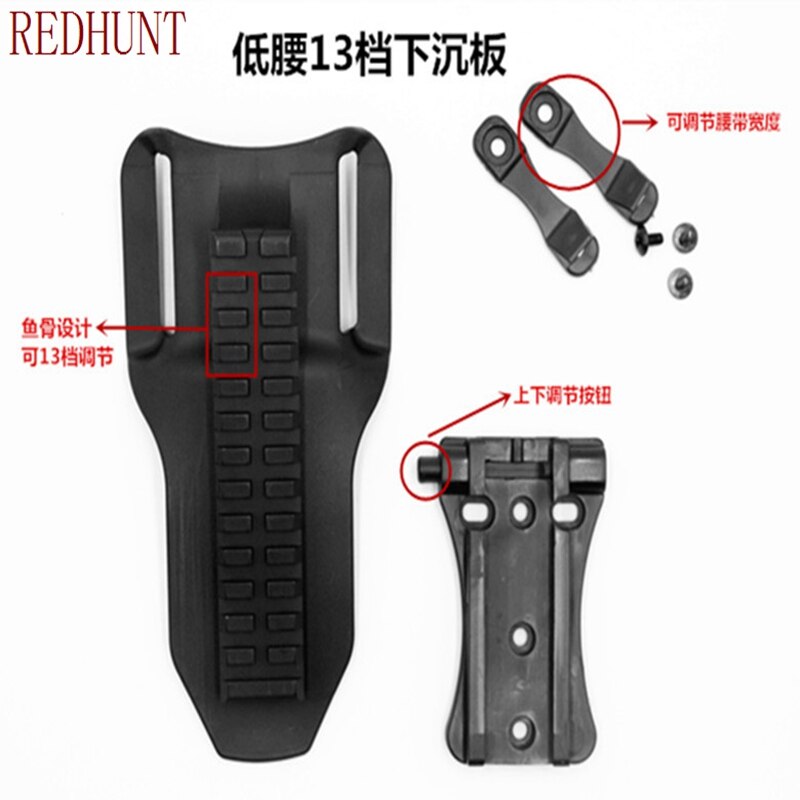 New Tactical Universal 13 Speed Low Ride Belt Loop Tactical Duty Belt Platform Quick Detach Holster Adapter Mount Molle - KiwisLove