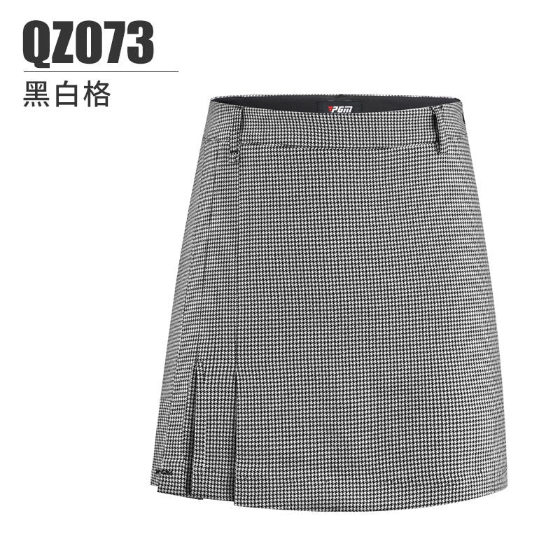 PGM Golf Skirt Women Autumn Winter Slim Warm Skater Skirts Ladies High Waist Golf Mini Skirts Stylish Shorts Golf Clothes QZ073 - KiwisLove