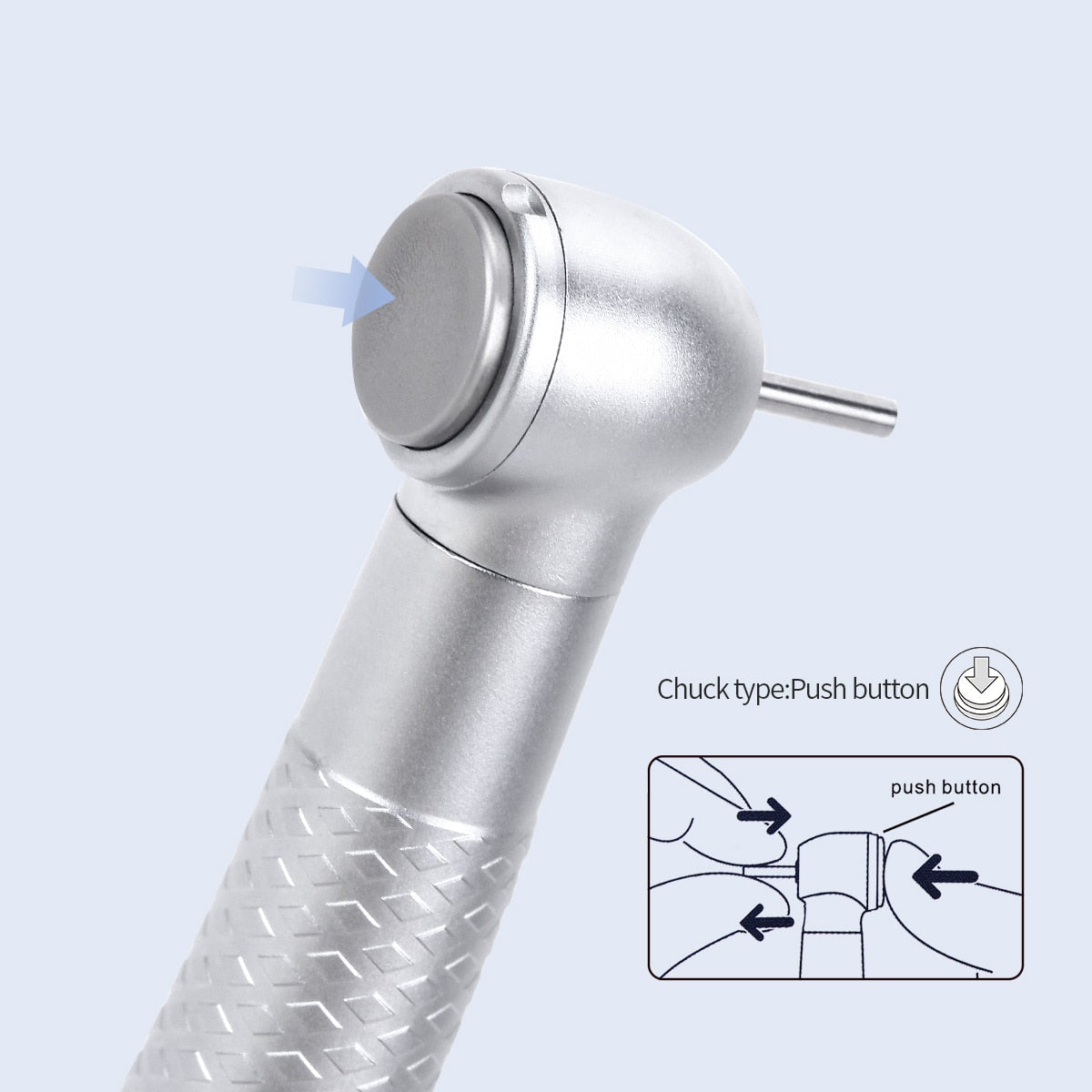 Dental Standard Push Button Turbine Water Spray High Speed Handpiece 4 Holes With Quick Coupling Dentist Tools - KiwisLove