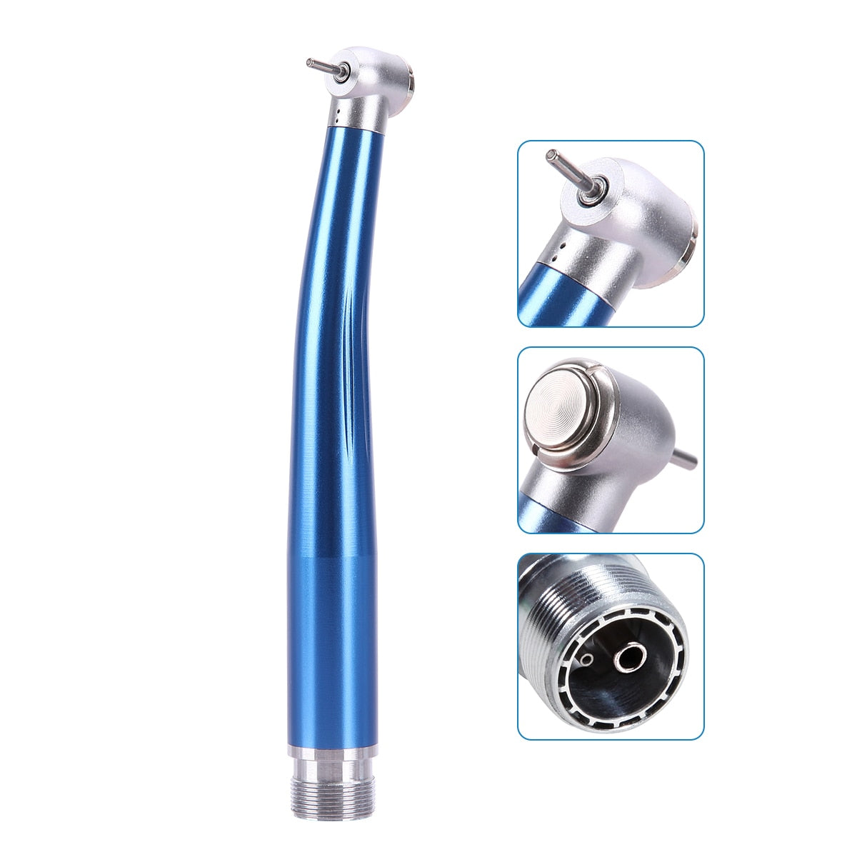 Dental High Speed Air Turbine Standard Head Push Button Single Water Spray 2/4 Hole Color Handpiece Autoclavable - KiwisLove