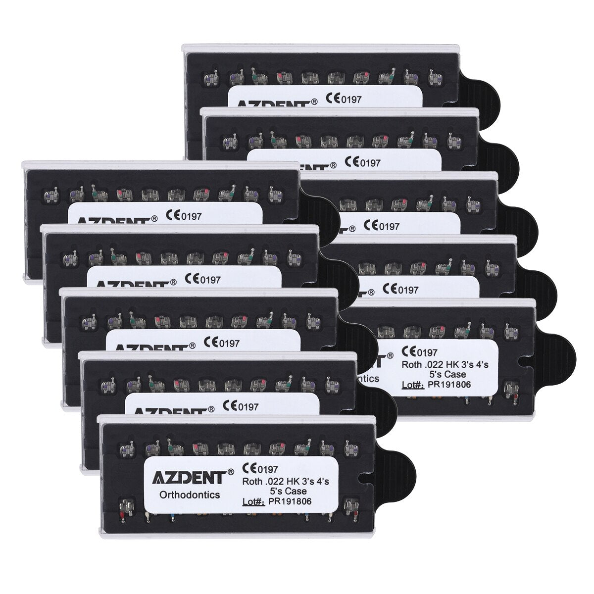 1pack  Azdent Dental Orthodontic Bracket Mini Roth MBT 022 018 Hooks345 - KiwisLove