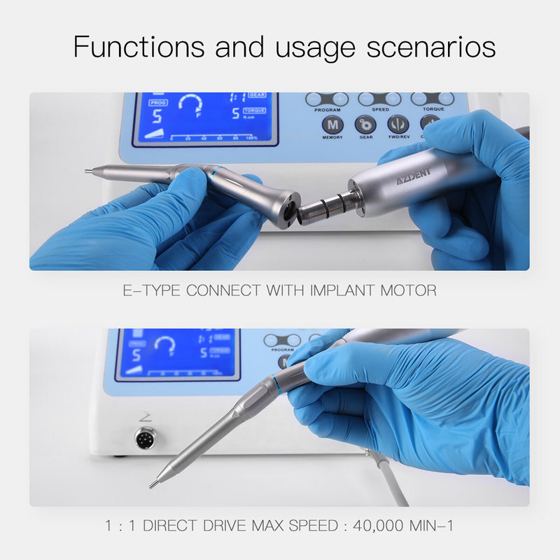 Azdent Dental 20 Degree Straight Head Surgical Operation Handpiece 1:1 Direct Drive For Surgical Burs - KiwisLove