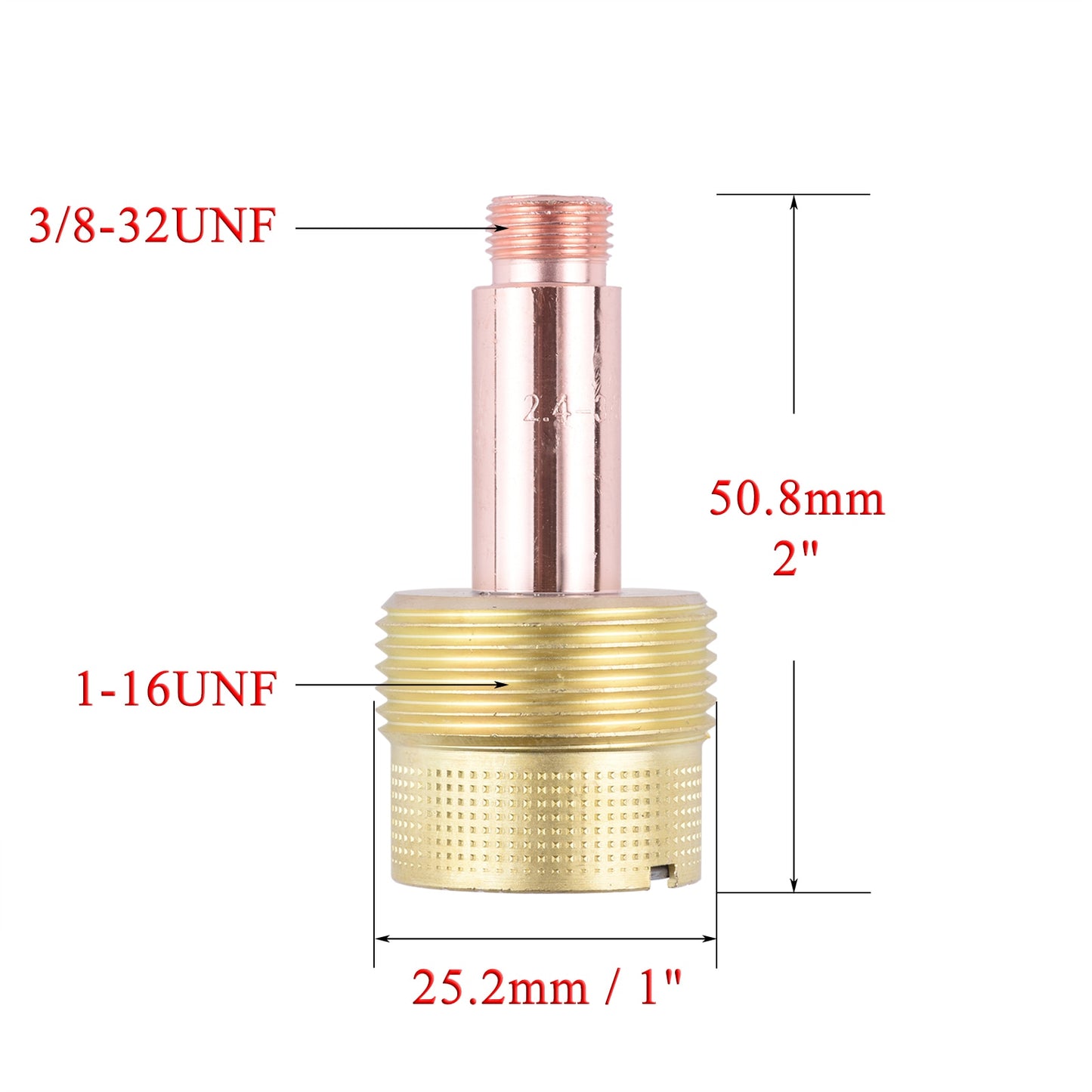 2/5Pcs 1.0/1.6/2.4/3.2/4.0mm Large Gas Lens Collet Body 45V0204 45V116 45V64 995795 45V63 For TIG WP17/18/26 Welding Torch Kit - KiwisLove