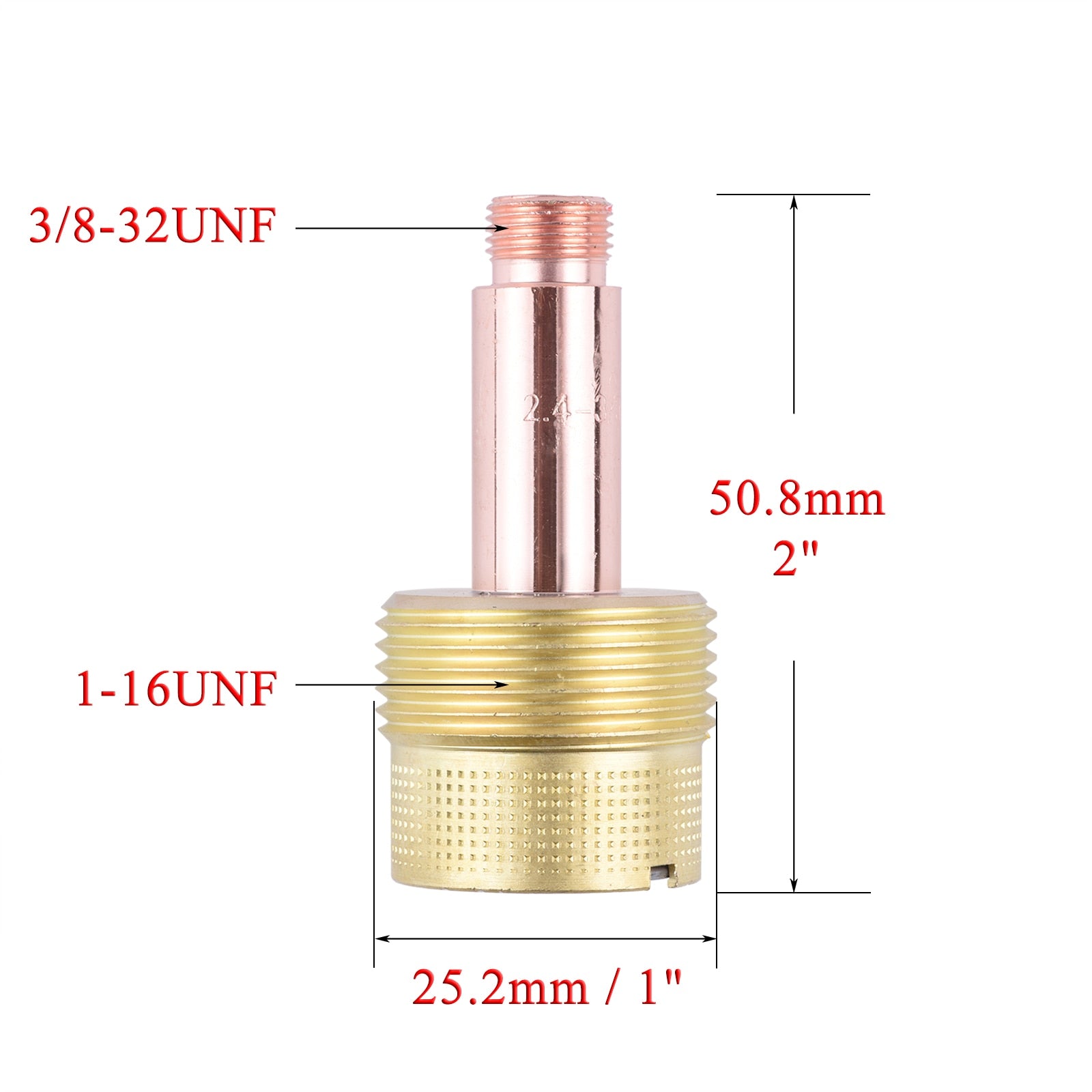 2/5Pcs 1.0/1.6/2.4/3.2/4.0mm Large Gas Lens Collet Body 45V0204 45V116 45V64 995795 45V63 For TIG WP17/18/26 Welding Torch Kit - KiwisLove