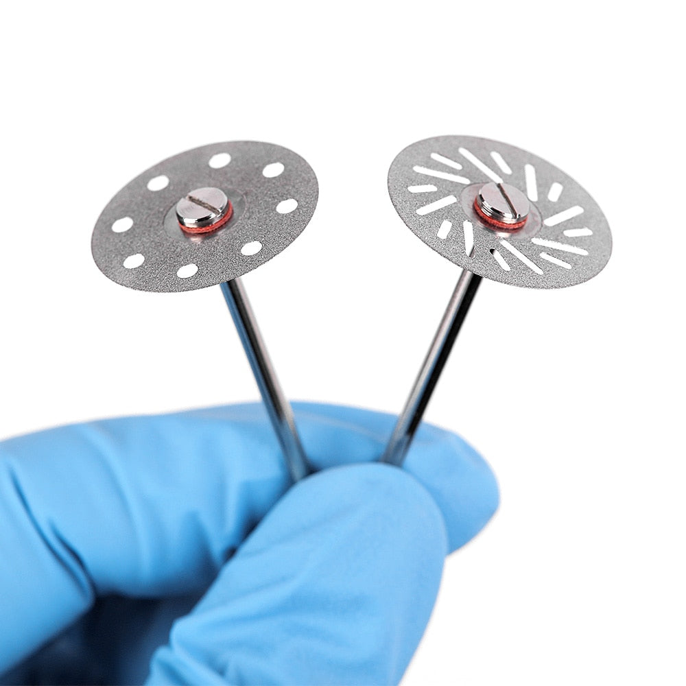 Azdent Dental Lab Polishing Shank Mandrel Burs Emery Disc Cutting Double Side - KiwisLove