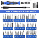 ZONSANTA 60 in 1 Magnetic Screwdriver Set Precision Screw Driver Multi-function Precision Mobile Phone Repair Device PC Camera - KiwisLove