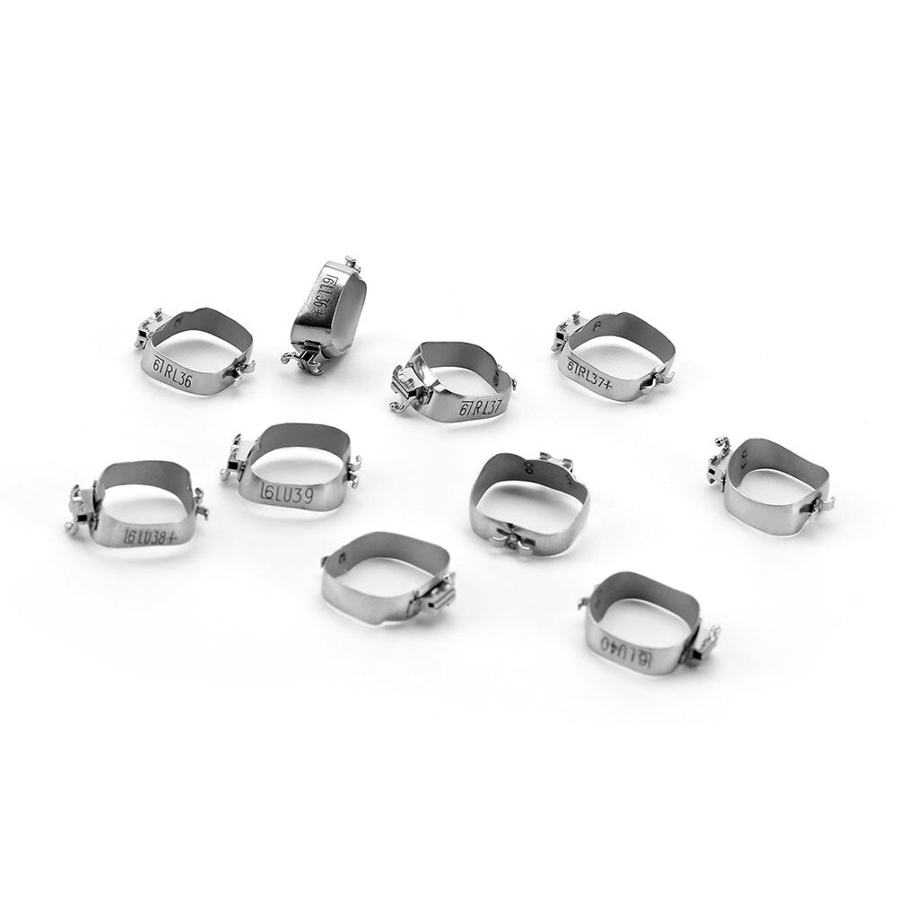 4 PCS/Set,Total 20 Sets  Azdent Dental Orthodontic 1st Molar Bands  M series Bands Prewelded With Buccal Tube Conv - KiwisLove