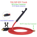 4M/13ft 7.8M/25.6ft WP9F 9FV TIG Welding Torch Soft Hose Cable Wires M16*1.5mm Gas Connector DKJ 10-25 35-50 Power Connector - KiwisLove