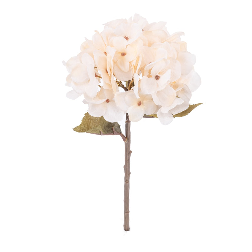 artificial flowers hydrangea branch home wedding decor autum silk plastic flower high quality fake flower party room decoration - KiwisLove