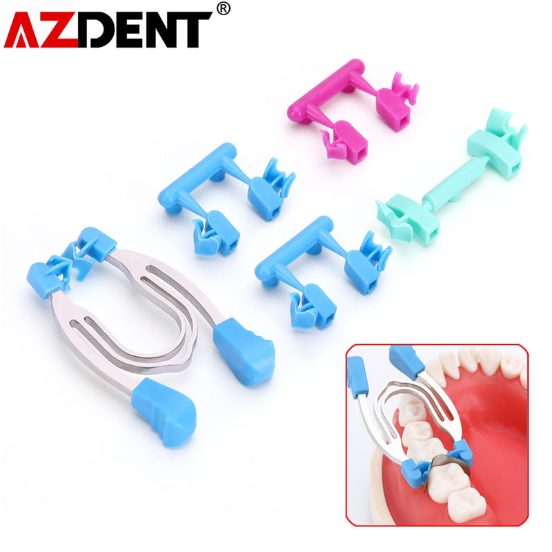 Azdent Dental Matrix Sectional Contoured Metal Spring Clip Rings Clamps Wedges Dentist Tools - KiwisLove