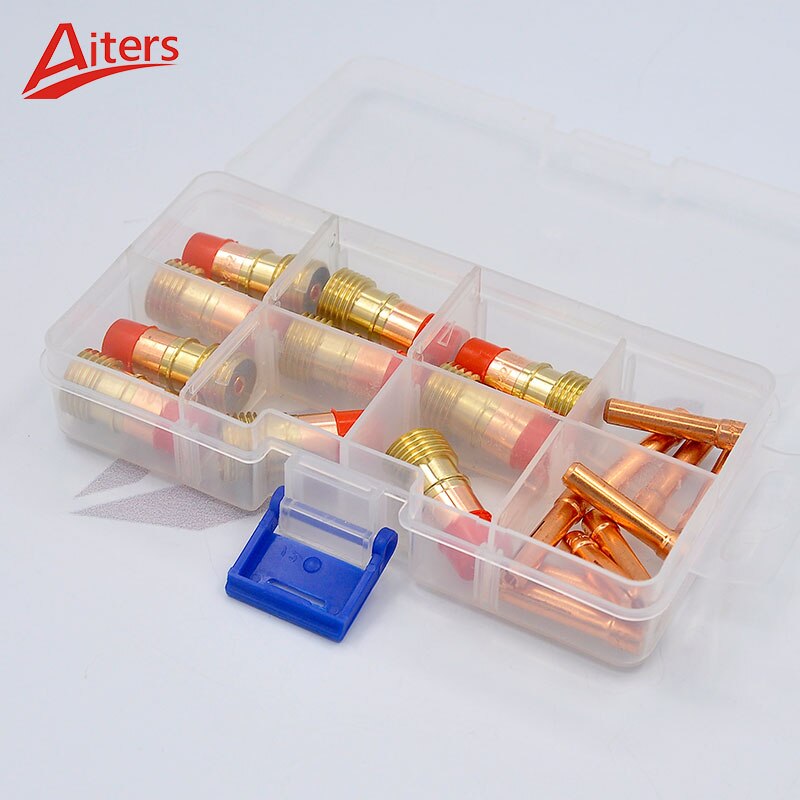 TIG Consumables Small Stubby Gas Lens 17GL332 and collets for WP17/18/26 TIG Welding Accessories 20PCS - KiwisLove