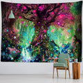 Lantern Tree Of Life Tapestry Wall Hanging Psychedelic Witchcraft Mystery Tapiz Hippie Good Luck Background Cloth Home Decor - KiwisLove