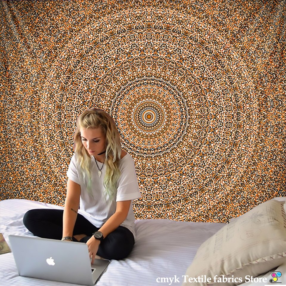 Hot New Indian Mandala Tapestry Hippie Home Decorative Wall Hanging Bohemia Beach Mat Yoga Mat Bedspread Table Cloth 210x148CM - KiwisLove