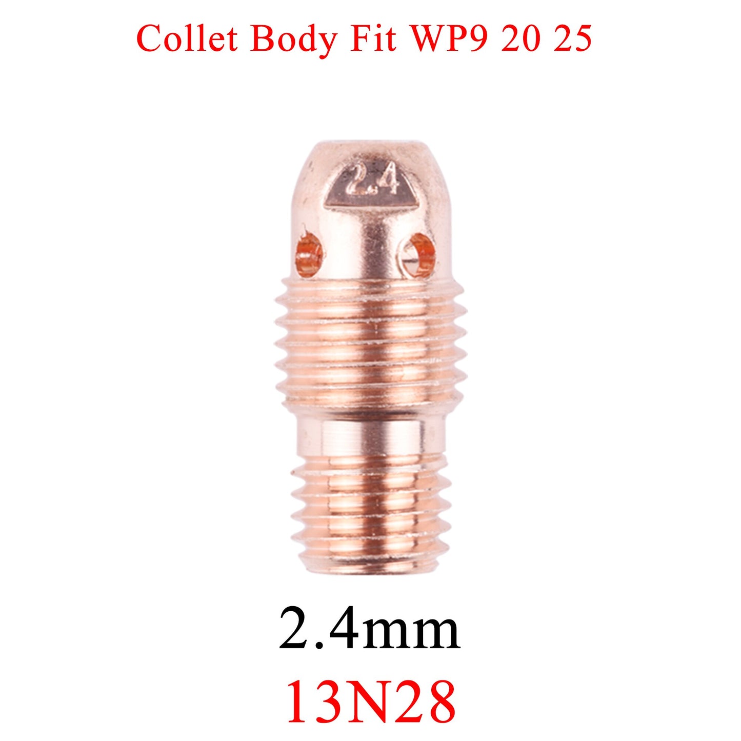 5/10Pcs 1.0/1.6/2.4/3.2mm TIG Collet Bodies 13N26 13N27 13N28 13N29 For TIG WP9 20 25 Welding Torch Accessories - KiwisLove