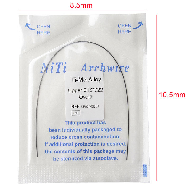 1PC /Pack Azdent TMA Beta Titanium Molybdenum Alloy Archs Wire Rectangular Ovoid Form Orthodontic Ti-Mo Archwire - KiwisLove