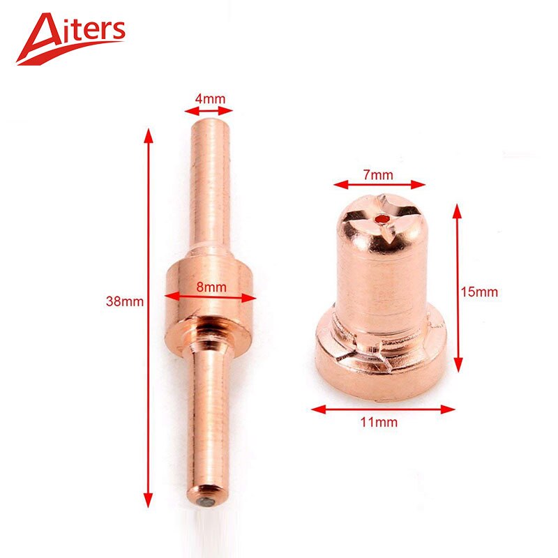 60PCS PT31 LG40 Air Plasma Cutting Torch Swirl Ring Ceramics Shield Nozzle and Nozzle Electrode CUT40A Accessories - KiwisLove