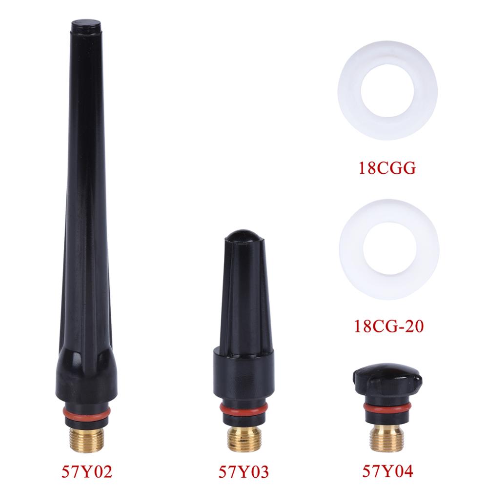 49Pcs TIG Welding Torch Stubby Gas Lens For WP17 WP18 WP26 TIG 10 High Temperature Glass Cup Kit Durable Practical Accessories - KiwisLove