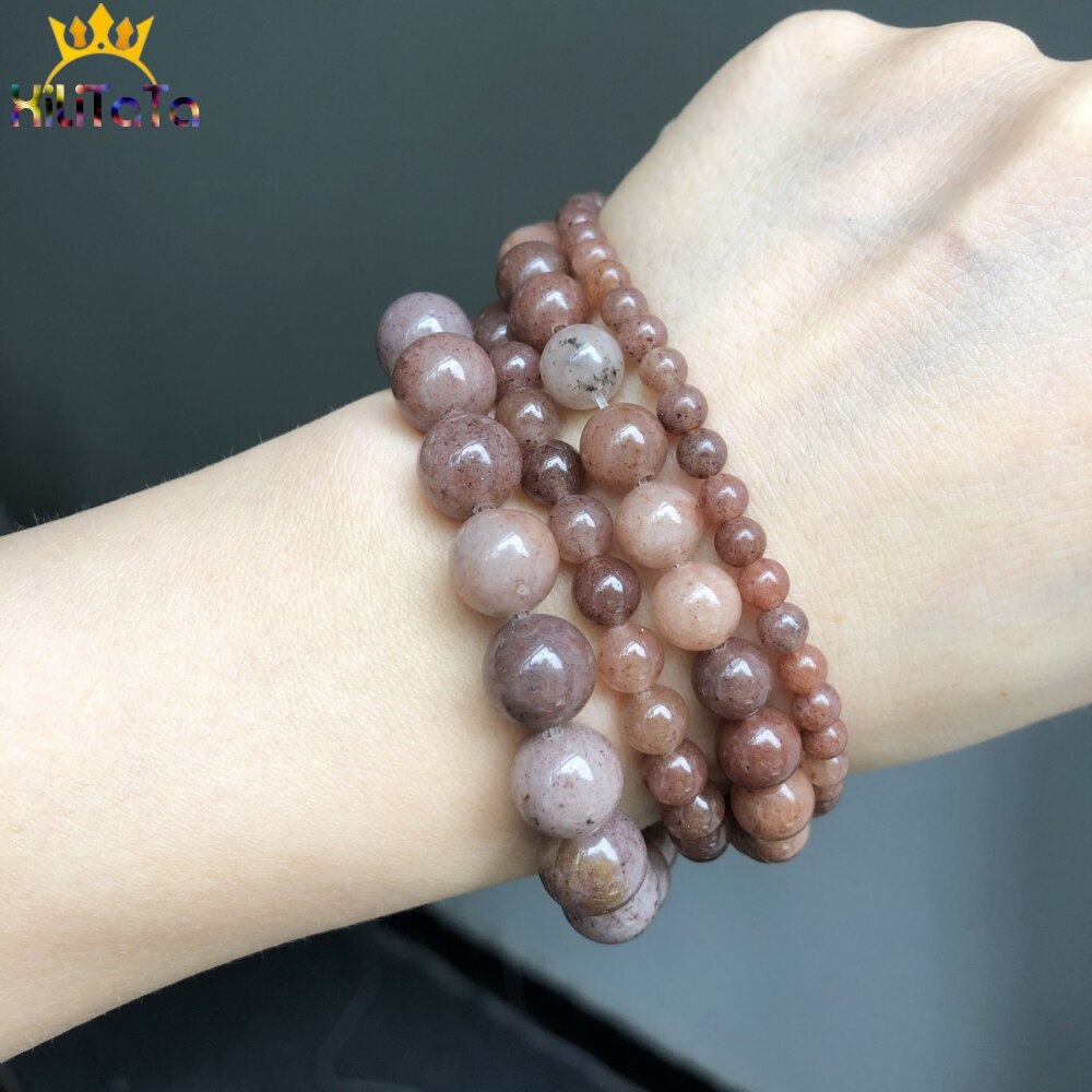 Purple Aventurine Stone Beads Natural Round Loose Spacer Beads For Jewelry DIY Making Bracelet Charms Accessories 15'' 6/8/10mm - KiwisLove