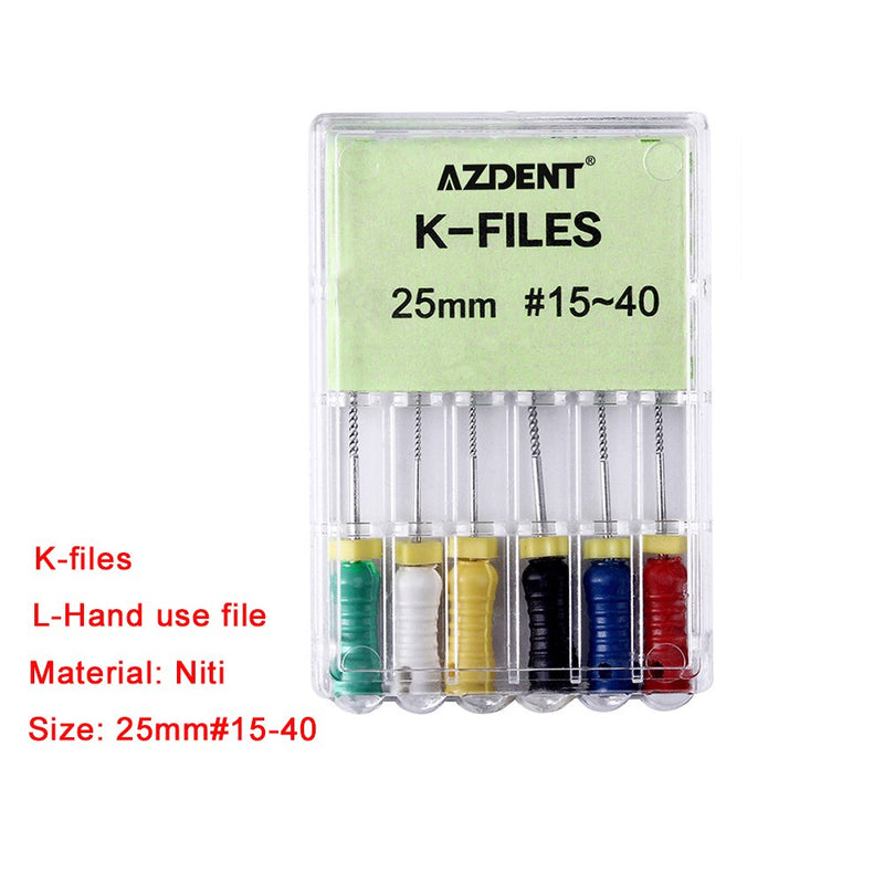 AZDENT 6pcs/Pack Dental Niti 21mm/25mm