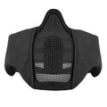 Tactical Half Face Mask Breathable Low-carbon Steel Mesh with Ear Protective for CS Hunting Paintball Shooting Protective - KiwisLove