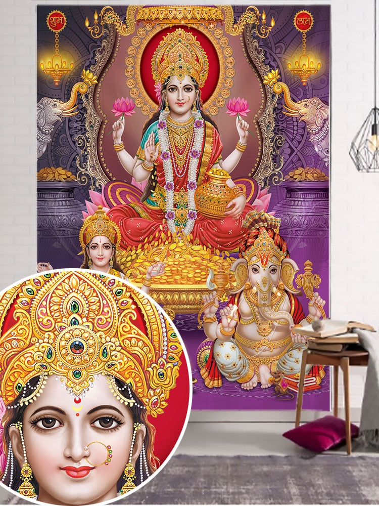 3D Printing Color Elephant Tapestry Wall Hanging Bohemian Hippie Mandala Living Room Art Room Home Decor - KiwisLove