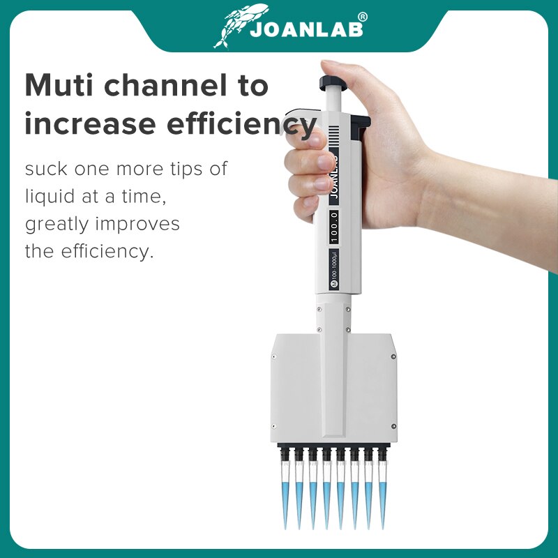 JOANLAB Official Store Multichannel Pipette Lab Equipment Manual Digital Adjustable Micropipette 8 Channels Pipette 12 Channels - KiwisLove
