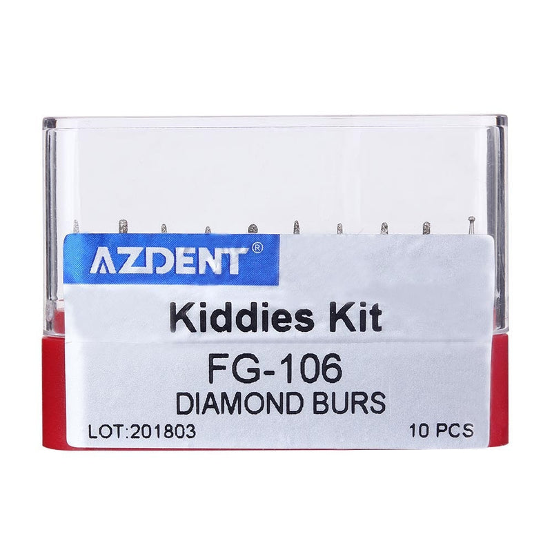 AZDENT Dia.1.6mm Dental Diamond Burs Drills High Speed Handpiece Polishing Tools - KiwisLove