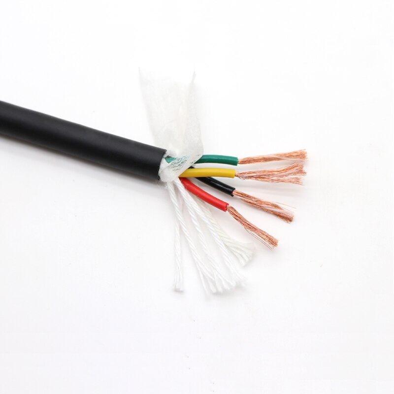 Sq0.2 0.3 0.5 0.75 1 1.5 mm TRVV Cable 2 3 4 5 Cores PVC Shielded Copper Towline Bend Resistant Drag Chain Flexible Wire - KiwisLove