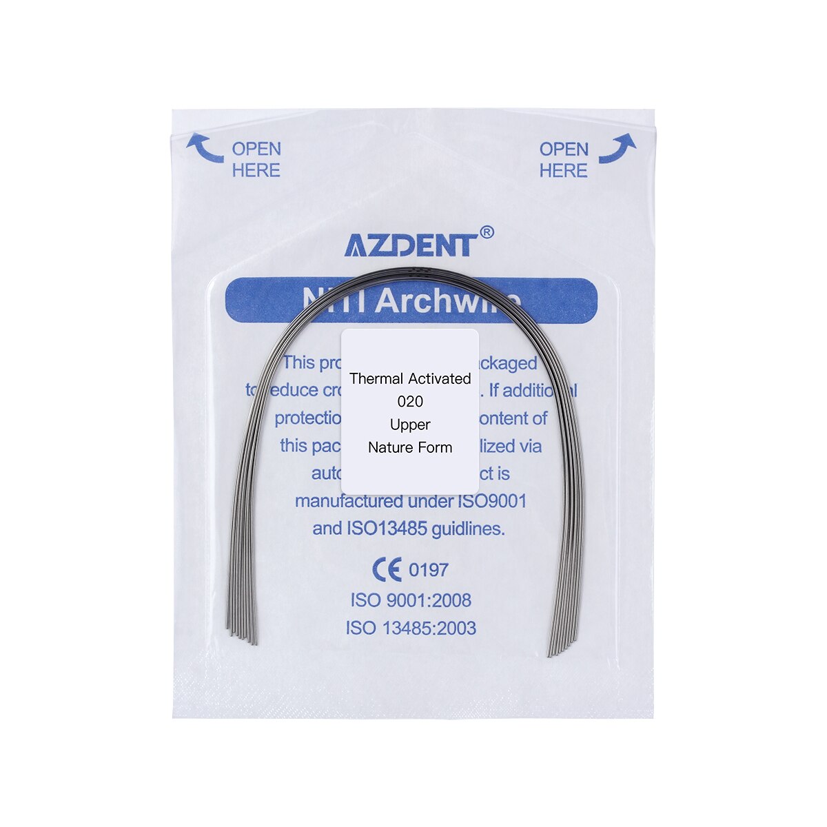 AZDENT 10 Pcs/Pack Dental Orthodontic Niti Thermal Activated Round Arch Wire Natural Form - KiwisLove