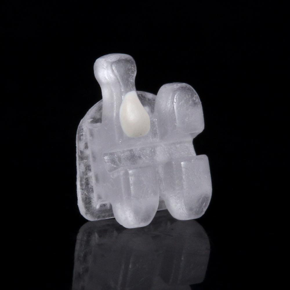 Azdent Dental Orthodontic Ceramic Brackets Self-locking 5*5,Roth / MBT Slot.022 Hooks 3-4-5 - KiwisLove