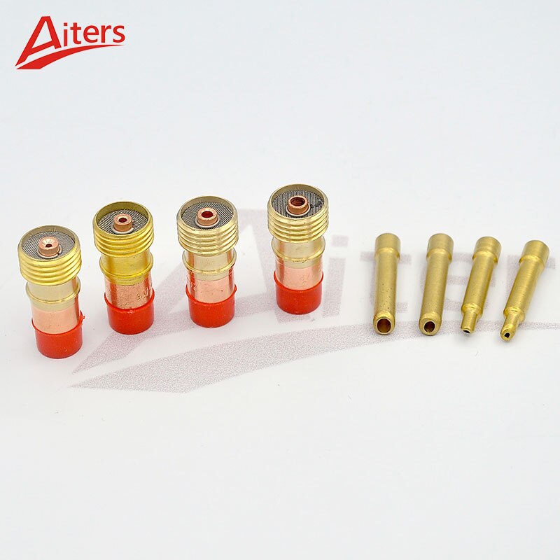 TIG Welding Torch kit for WP17/18/26 Accessories 30PCS Pyrex Glass Cup Collet Body Gasket and Tungsten Electrode - KiwisLove