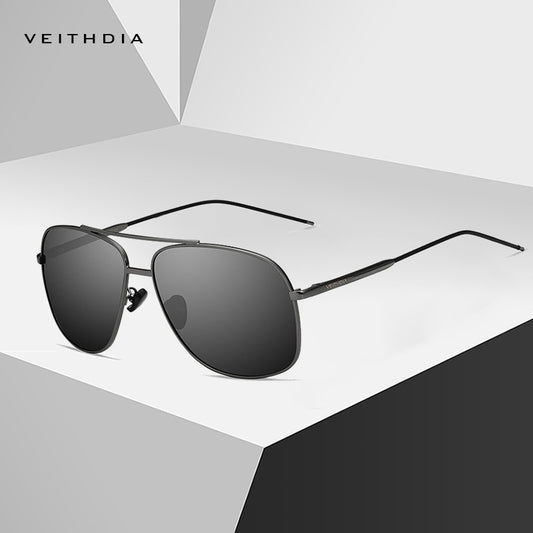 VEITHDIA Brand Vintage Sunglasses Men Square Polarized Sunglasses Eyewear Accessories Male Sun Glasses For Men 2495 - KiwisLove