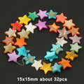 Natural Shell Beads Multicolor Mother of Pearl Love Star Cross Loose Spacer Beads for Jewelry Making DIY Bracelet Accessories - KiwisLove