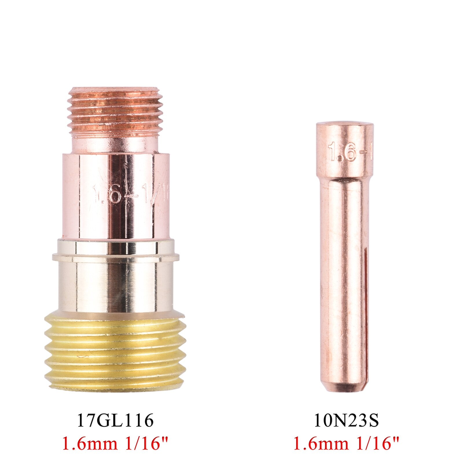 1.0/1.6/2.4/3.2mm TIG Collet Body Collet 10N22S 10N23S 10N24S 10N25S 17GL040 17GL116 17GL332 17GL18 For TIG WP17 18 26 Torch - KiwisLove