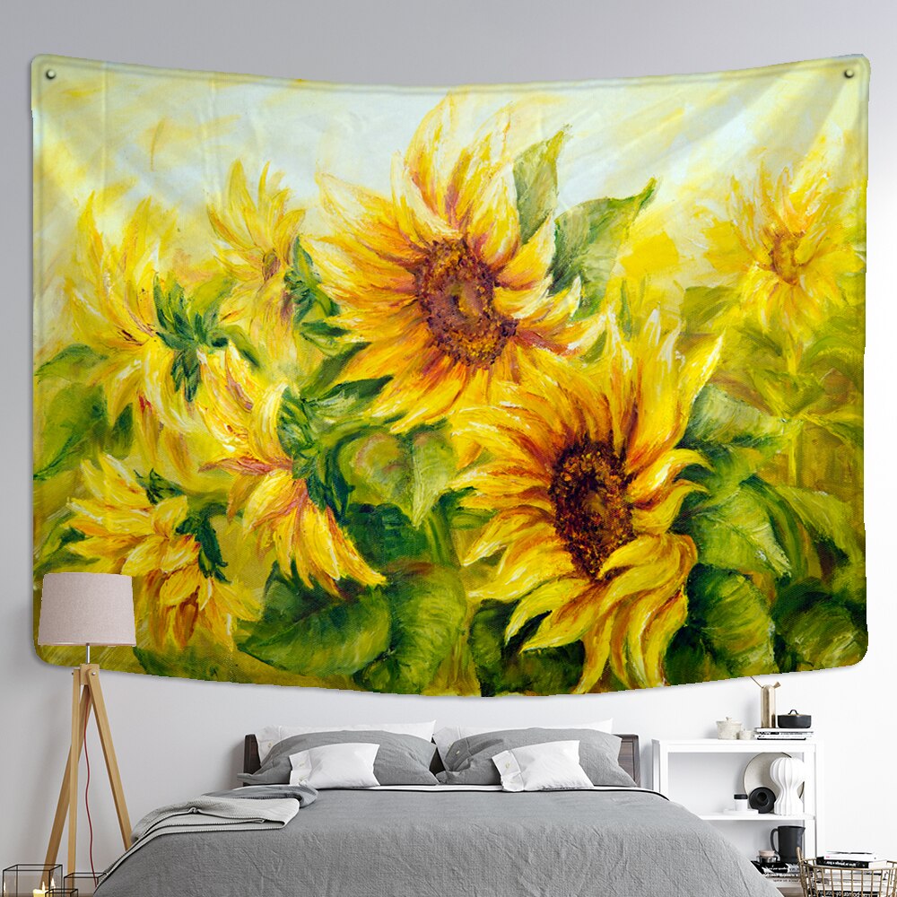 TapestryWallHangingDecorHomeRoomWitchcraftHippieMandalaAstrologyWallpaperBedroomDORMTarot Sun Moon Custom Tapestry Psychedelic - KiwisLove