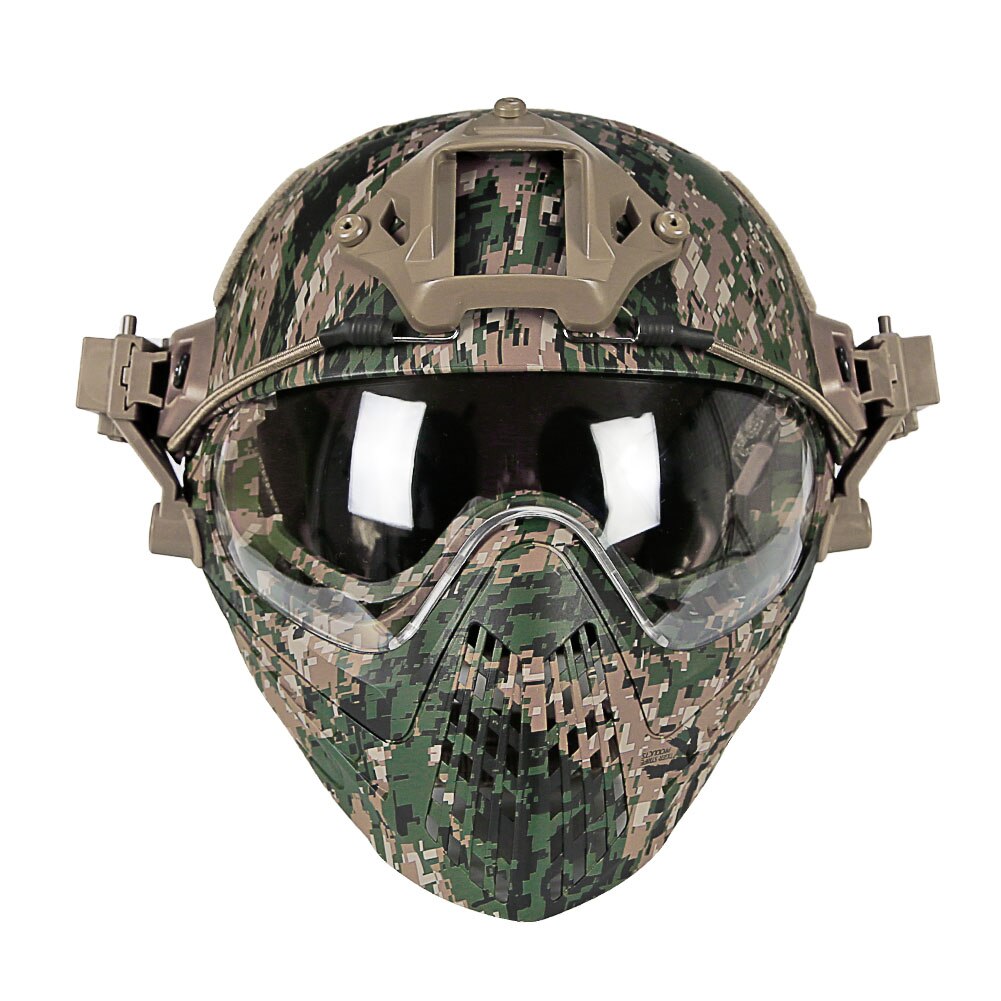Tactical Helmet Military Airsoft Full Face Protection Helmet for Motorcycle Cycling Hunting Riding Outdoor Activities - KiwisLove