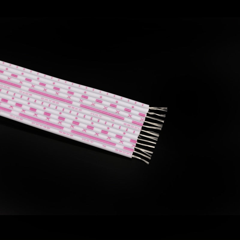 UL2468 26AWG Electron Wiring 6 7 8 9 10 12 Pins Extended Power Connect Cable PVC Insulated Copper Line Red White Multiple Cores - KiwisLove