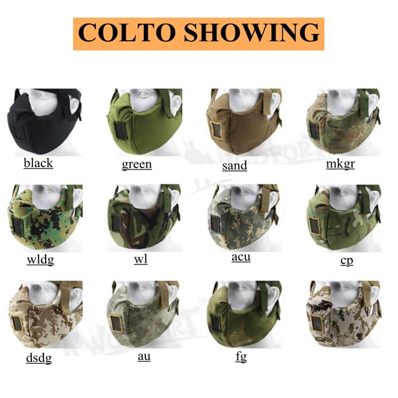 Tactical Mask Half Face Protection Airsoft Half Face Masks Using For Protecting CS Cycling Hunting Sports Mask - KiwisLove