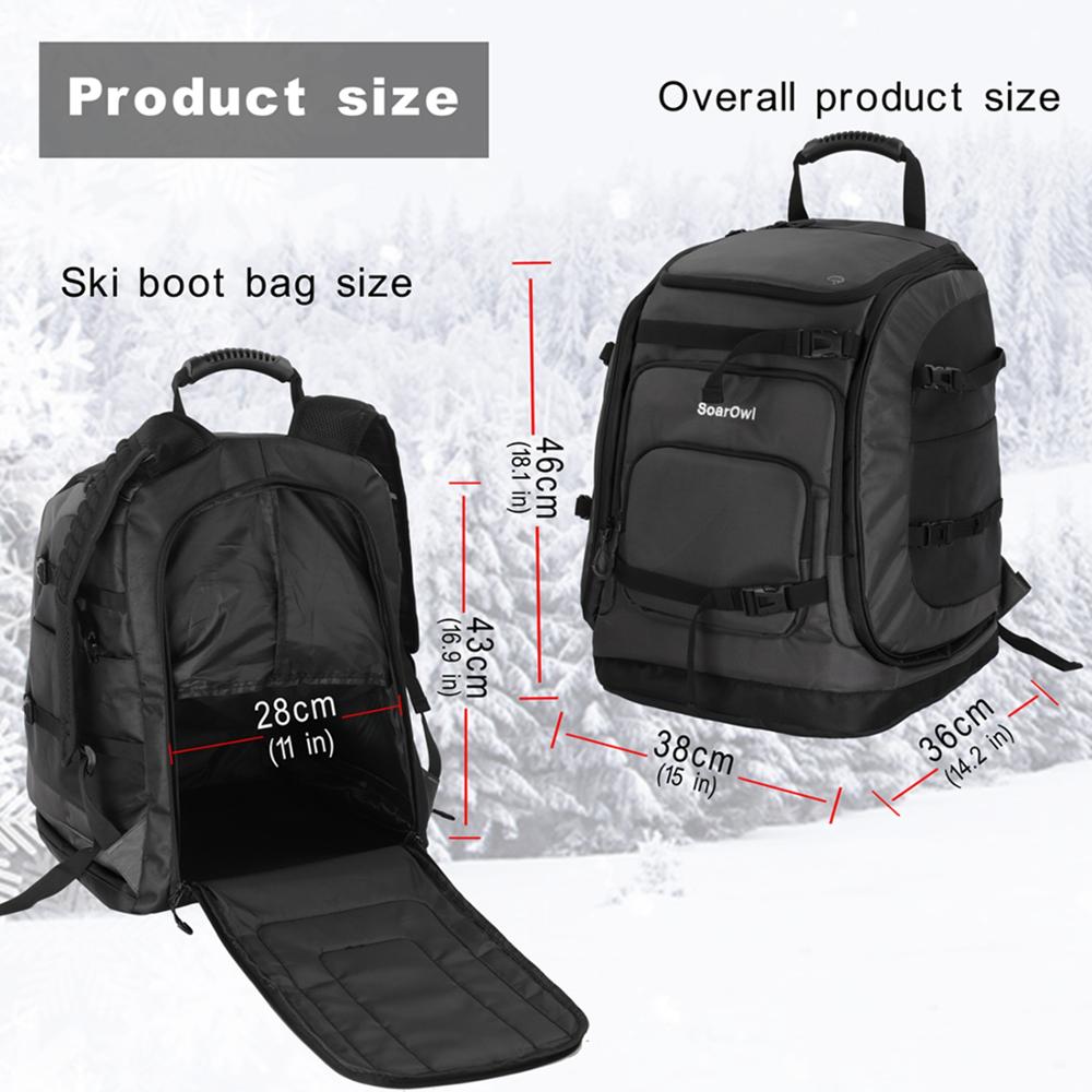Ski Backpack 50L High-Capacity Nylon Waterproof Bag Wear-Resistant - KiwisLove