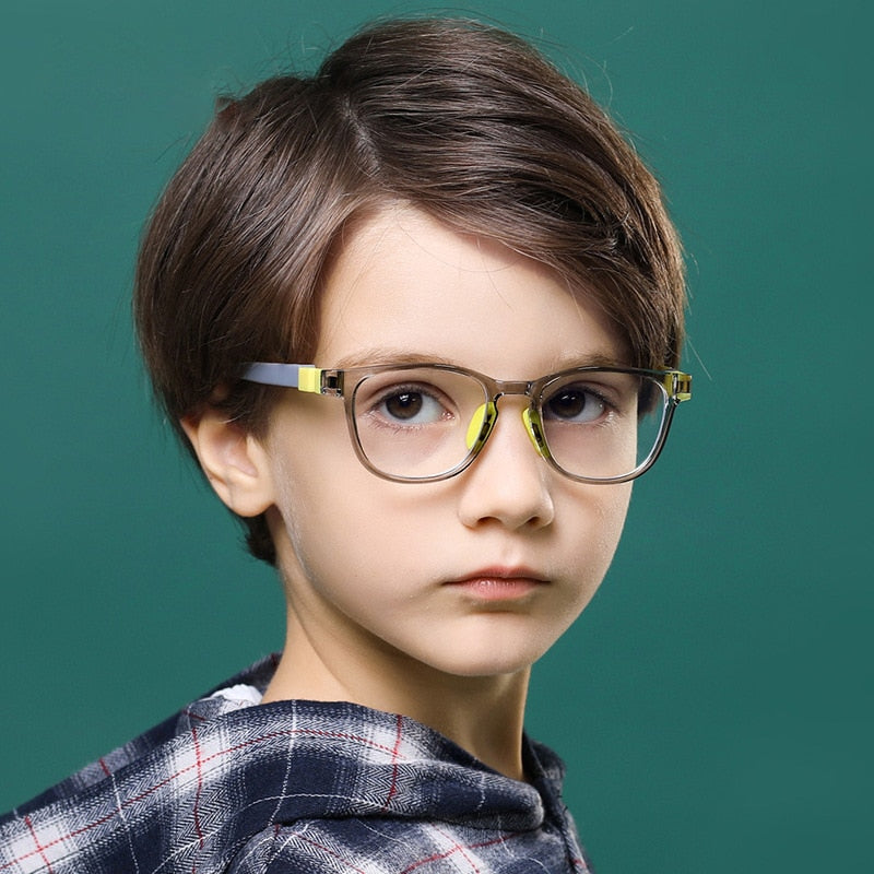 Anti-Blue Light Kids Glasses Optical Frame Children Boys Girls Computer Transparent Blocking Anti Reflective Glasses 8509 - KiwisLove