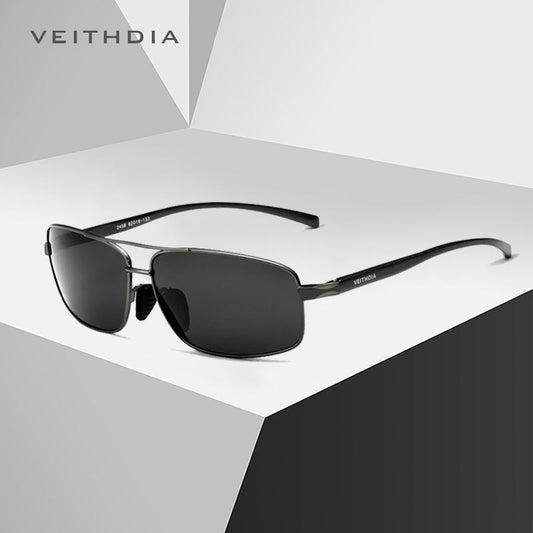 VEITHDIA Sunglasses Vintage Retro Brand Designer Men Polarized UV400 Outdoor Sports Classic Male Sun Glasses Eyewear V2458 - KiwisLove