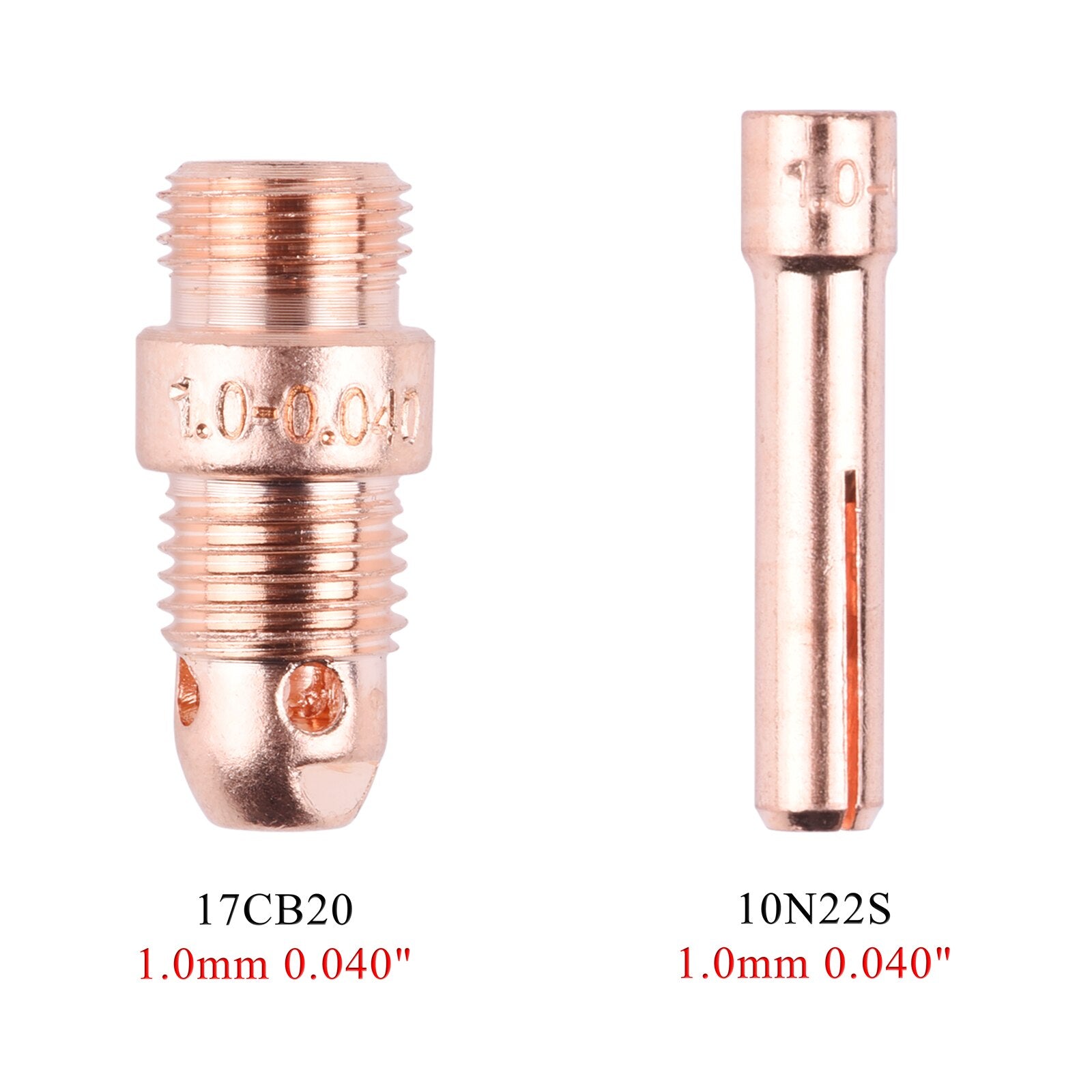 1.0/1.6/2.4/3.2mm TIG Collet And Collet Body 10N22S 10N23S 10N24S 10N25S 17CB20  TIG WP17 18 26 Torch - KiwisLove
