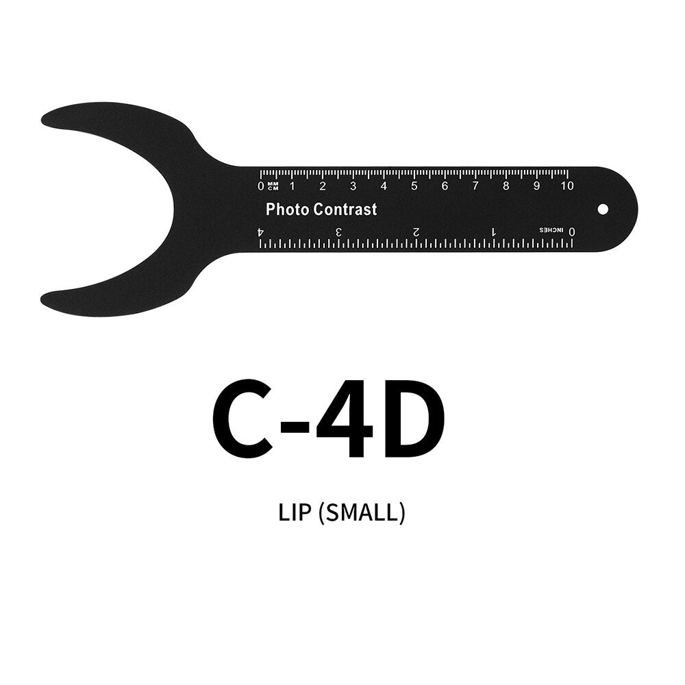 1pc Dental Orthodontic Black Plate Photo Image Contrast Board Oral Cheek Background with Scale Mark Autoclavable Dentist Tools - KiwisLove