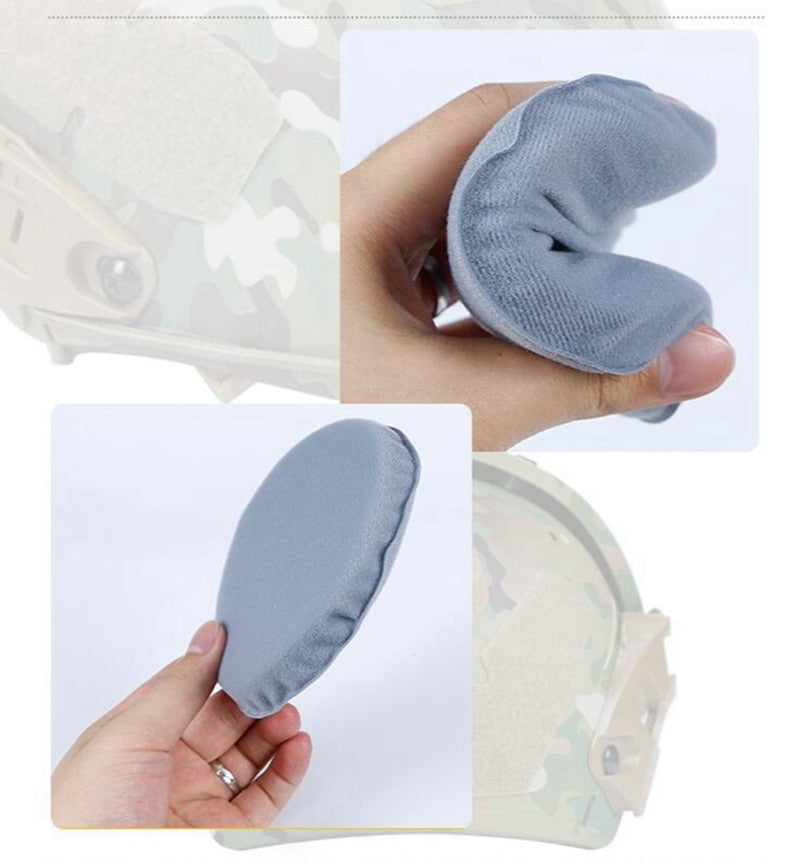 Combat Paintball Airsoft Helmet Pads Universal Foam Soft Cushion Protective 19Pcs/set - KiwisLove